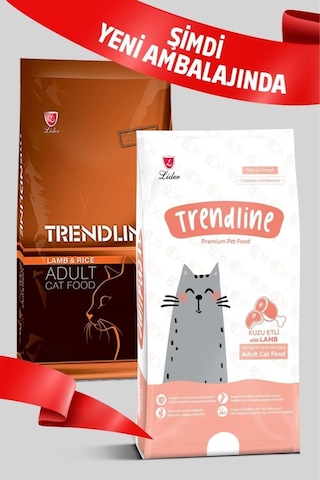 Trendline Kuzu Etli Ve Pirinçli Yetişkin Kedi Maması 1kg