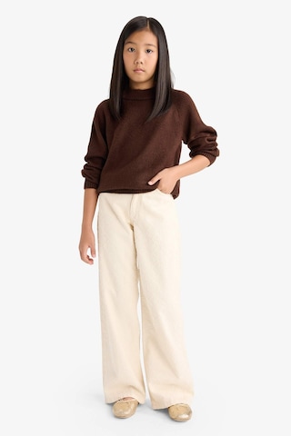 Defacto Kız Çocuk Bisiklet Yaka Triko Kazak F2755a825wnbn540 Kahve