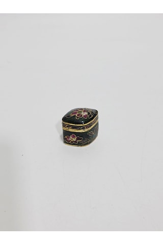 Antika Cloisonne Minyatür Kutu 2,9x2cm 117