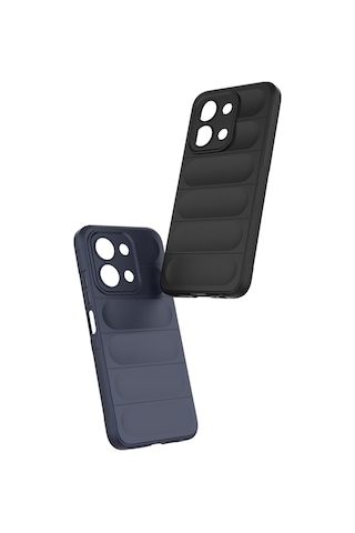 Subutu Redmi 15c 4g Kılıf Esnek Tpu Oyuklu Arka Yüzey Tasarımlı Sbt Etnik Silikon Kapak - Lacivert Lacivert