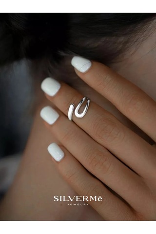 Sılverme Falanks İçin Gümüş Yüzük Gümüş 925 94666542 Gri