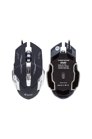 Hello HL-4728 Kablolu LED Aydınlatmalı Oyuncu Mouse