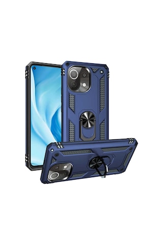 Xiaomi Mi 11 Lite Kılıf Zore Vega Kapak Mavi