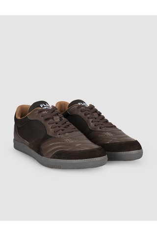 Cabani Kahverengi Hakiki Deri Erkek Sneaker Ayakkabı