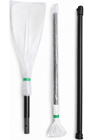 Fiber Glass Sup Küreği Hafif Tek Taraflı Paddle Board Küreği Beyaz / Turkuaz