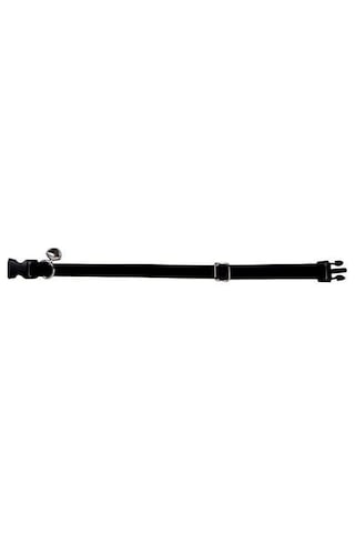 Kadife Zilli Ayarlanabilir Kedi Boyun Tasması 22-30 Cm Siyah-18504