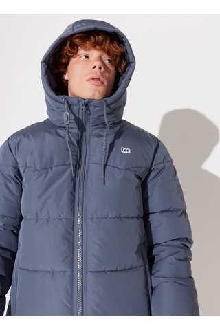 Lee Erkek Kapüşonlu Gri Şişme Mont - L88Bnya66 001