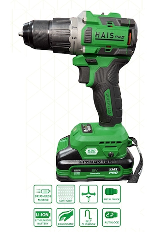 Hais Pro RB-2202 21V DC 2AH X2 Darbeli Matkap
