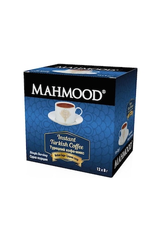 Mahmood Coffee Orta Şekerli Tek İçimlik Türk Kahvesi 12'li 8 Gr