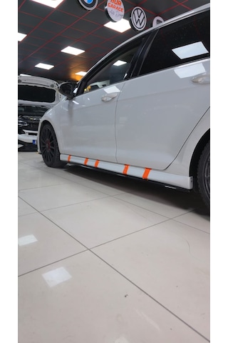 Golf 7 - 7,5 Aero Marspiyel + Lip Plastik Boyalı Lc9a Lip Parlak Siyah