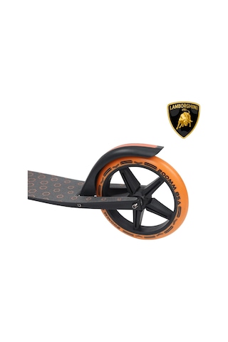 Lamborghini Lisanslı L6-200 Katlanabilir Metal Ayaklık Kaymaz Taban 2 Tekerlekli 8+ Yaş Çocuk Scooter Gri