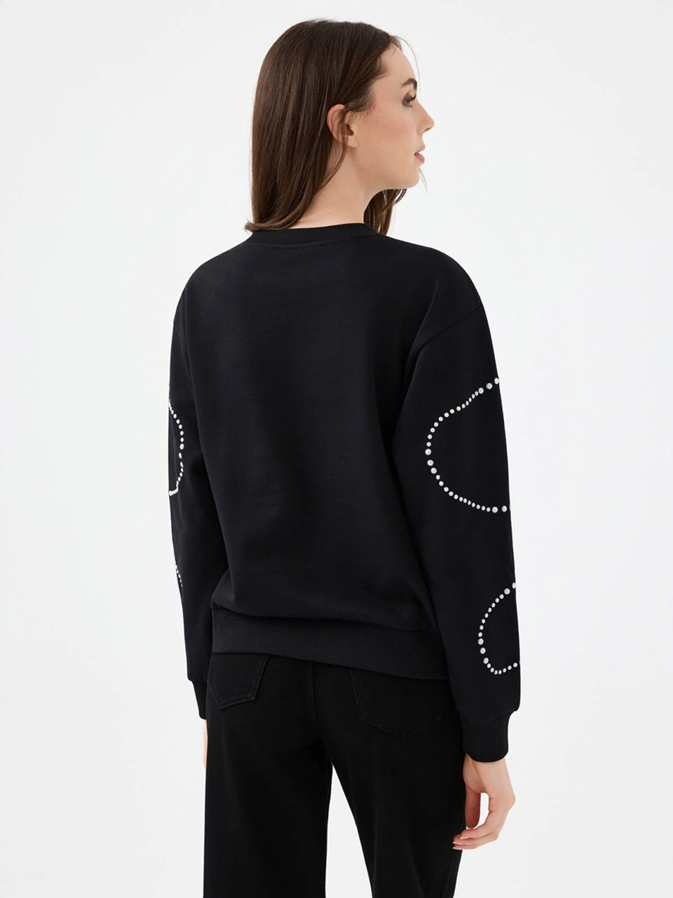 Loft Regular Fit Siyah Kadın Sweatshirt Lf2040682 SiYAH