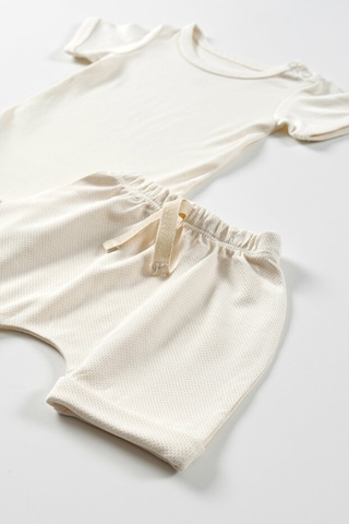 Tinylamb Elation Milk Şort Ve Bodysuit Takım - 2 Parça Krem