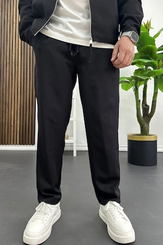 Edwox Erkek Düz Jogger Pantolon Siyah Edw451 Siyah