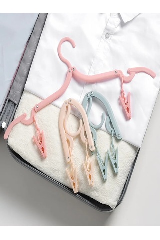 Morabi Katlanabilir Seyahat Elbise Ve Çamaşır Askıları 398554683 Yeşil