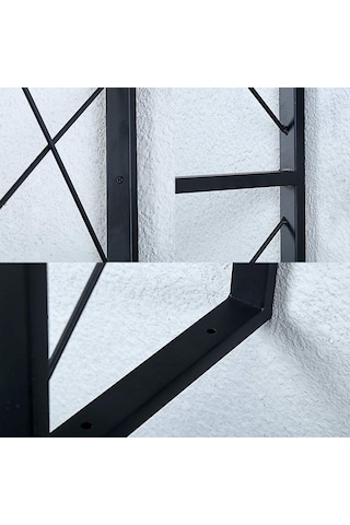 Metal Duvar Rafı Mutfak Salon Rafı  Duvar Kitaplığı