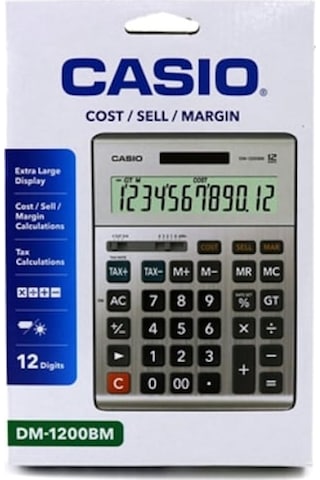 Casio DM-1200FM Masaüstü 12 Hane Hesap Makinesi