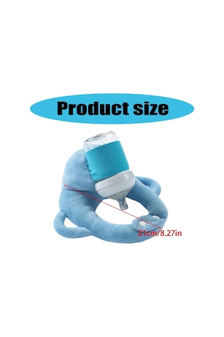 Kangvka Yetişkin Ellerini Serbest Bırakan Bebek Biberon Tutucu Yastık - Yumuşak Poliester, Ev/seyahat Kullanıma Uygun Mavi