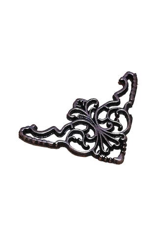 Kutu sandık köşe ve ayak süsleme seti vidalı oksit