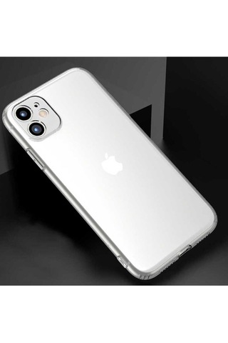 Apple Uyumlu iPhone 11 Kılıf Zore Kamera Korumalı Süper Silikon Kapak Renksiz