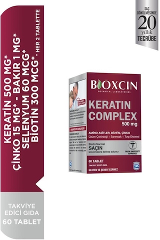 Bioxcin Forte Keratin Complex Tablet Takviye Edici Gıda 60 Tablet