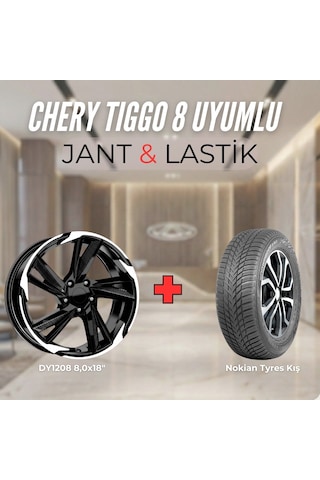 Chery Tiggo8 Uyumlu Nokian235/55r18 Kış Lastiği 4 Adet Yılı:2024 + Dy1208 Bd 18"jant 4 Adet