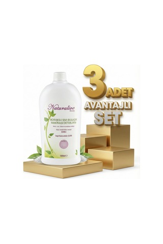 Naturalive Borakslı Sıvı Bulaşık Makine Deterjanı 3x1000 Ml