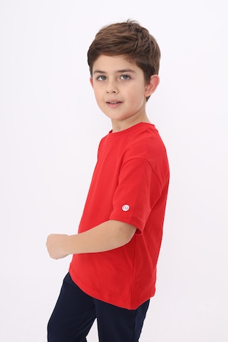 Toontoy Kids Toontoy Unisex Çocuk Baskılı Tişört Kırmızı