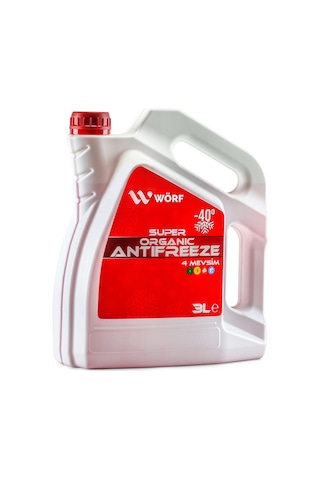 Wörf Organik Kırmızı -40 Antifiriz 3 L