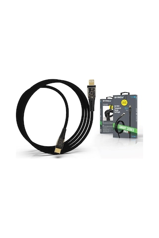 Syrox C139tl Transparan Led 30w Pd Ultra Hızlı Type-c To Lightnıng Şarj & Data Kablosu