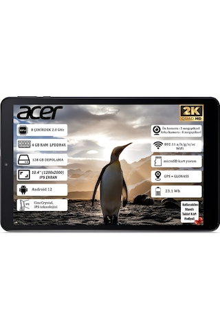 Acer Iconia Tab P10 NT.LFSEY.001 4 GB 128 GB 10.4" Tablet