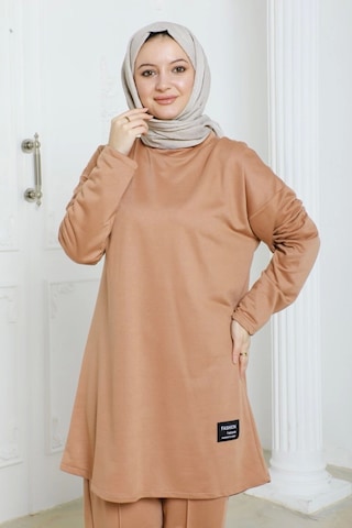 Tesettür 2li Takım - Camel Camel