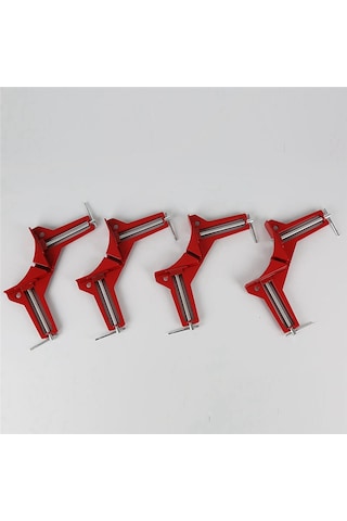 4 Adet 90 Derece Dik Açı Klips, Cam Tutucu İçin Sabitlenmiş Köşe Kelepçesi