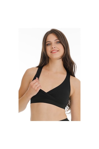 Parlingerie Hamile Emzirme Büstiyeri Sporcu Siyah