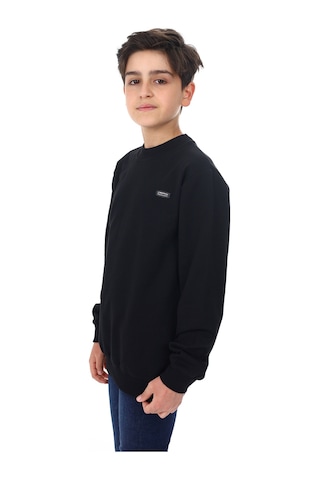 Toontoy Kids Toontoy Erkek Çocuk Armalı Sweatshırt Siyah