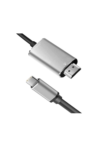 Ally Type-c To Hdmi 4k 60hz Çevirici Görüntü Kablosu 1.8m - Hdtv Projektör- 5775 Siyah