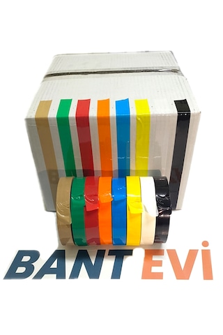8 Renk İnce Koli Bandı Renkli Paketleme Ve İşaretleme Bantları