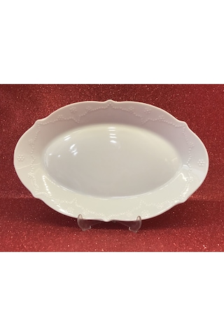 Porland Porselen Queen Beyaz 30 Cm Kayık Tabak