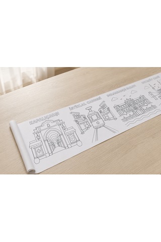 Haydi Dekor Istanbul U Boyuyorum Çocuk Boyama Rulosu 30 Cm 4 Metre Tarihi Mekânlar Temalı Eğitici Boyama Ve Etkinlik Kâğıdı 1 Adet
