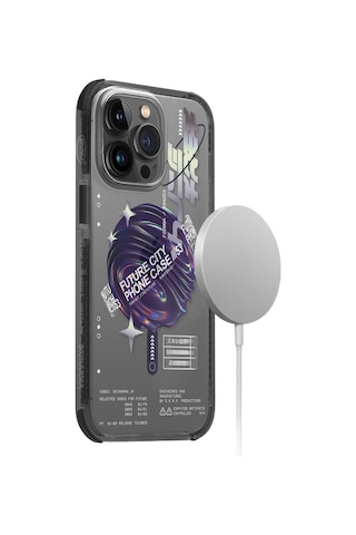 Apple Uyumlu iPhone 14 Pro Max Kılıf Skinarma Şeffaf Airbag Tasarımlı Magsafe Şarj Özellikli Shorai Kapak