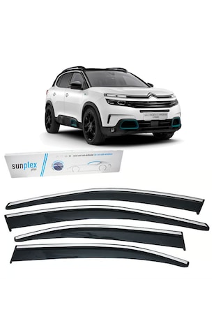 Sunplex Citroen C5 Aircross 2019- Krom Cam Rüzgarlığı 4 Parça Sunplex Citroen C5 Aircross 2019- Krom Cam Rüzgarlığı 4 Parça