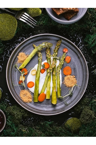 Magistro Urban Kenarlı Porselen Yemek Tabağı, D 22 Cm 102233719 Gri