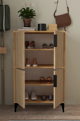 1405 Ada Ayakkabılık 4 Raflı 4 Kapaklı Çok Amaçlı Dolap Kiler Yunus Safir Yunus - Safir