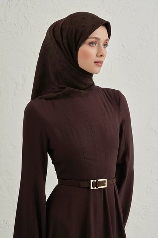 Armine Floş Pamuk Eşarp 1 - 95 X 95 / Kahverengi - 11 Kahverengi - 11