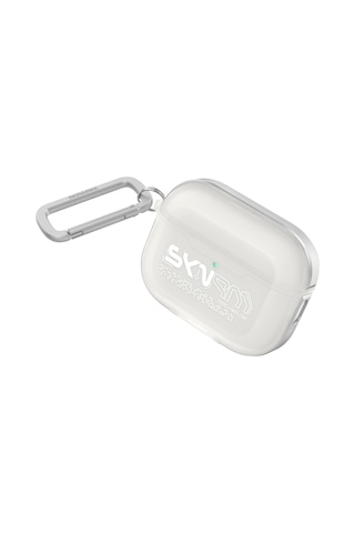 Apple Uyumlu AirPods Pro 3 Kılıf Skinarma Transparan Mat Tasarım Kinzoku Kılıf Beyaz Beyaz