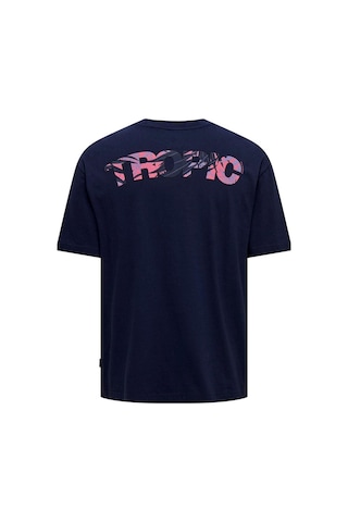 Only & Sons Onsmervyn Lıfe Rlx Summer Ss Tee 22029519 Lacivert 001