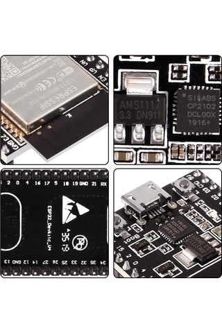 Esp32 Devkitc Çekirdek Kurulu Esp32-wood-32u Wifi Bluetooth Arduino Ide 5pcs Wroom-32d