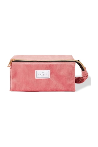 The Flat Lay Co. Açık Düz Kutu Çanta, Seyahat İçin Makyaj Düzenleyici Ve Saklama Çözümü Makyaj Çantaları Pembe 189432771