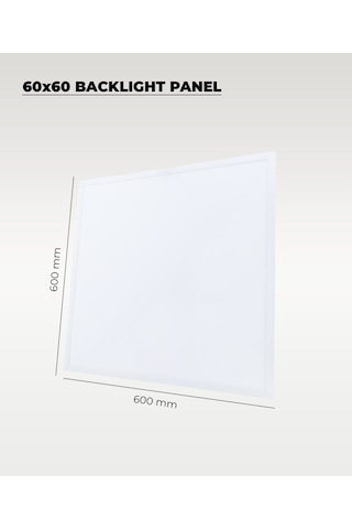 48 W. Sıva Altı 60x60 Backlight Beyaz Panel Armatür 4000k - 2 Adet
