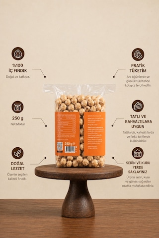 Canbakkal Kavrulmuş Fındık 4 x 250 G